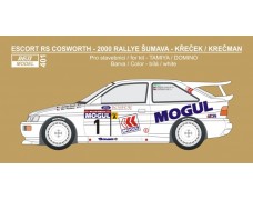 Decal – Escort RS Cosworth - Rallye Šumava 2000 - Křeček / Krečman 1/24